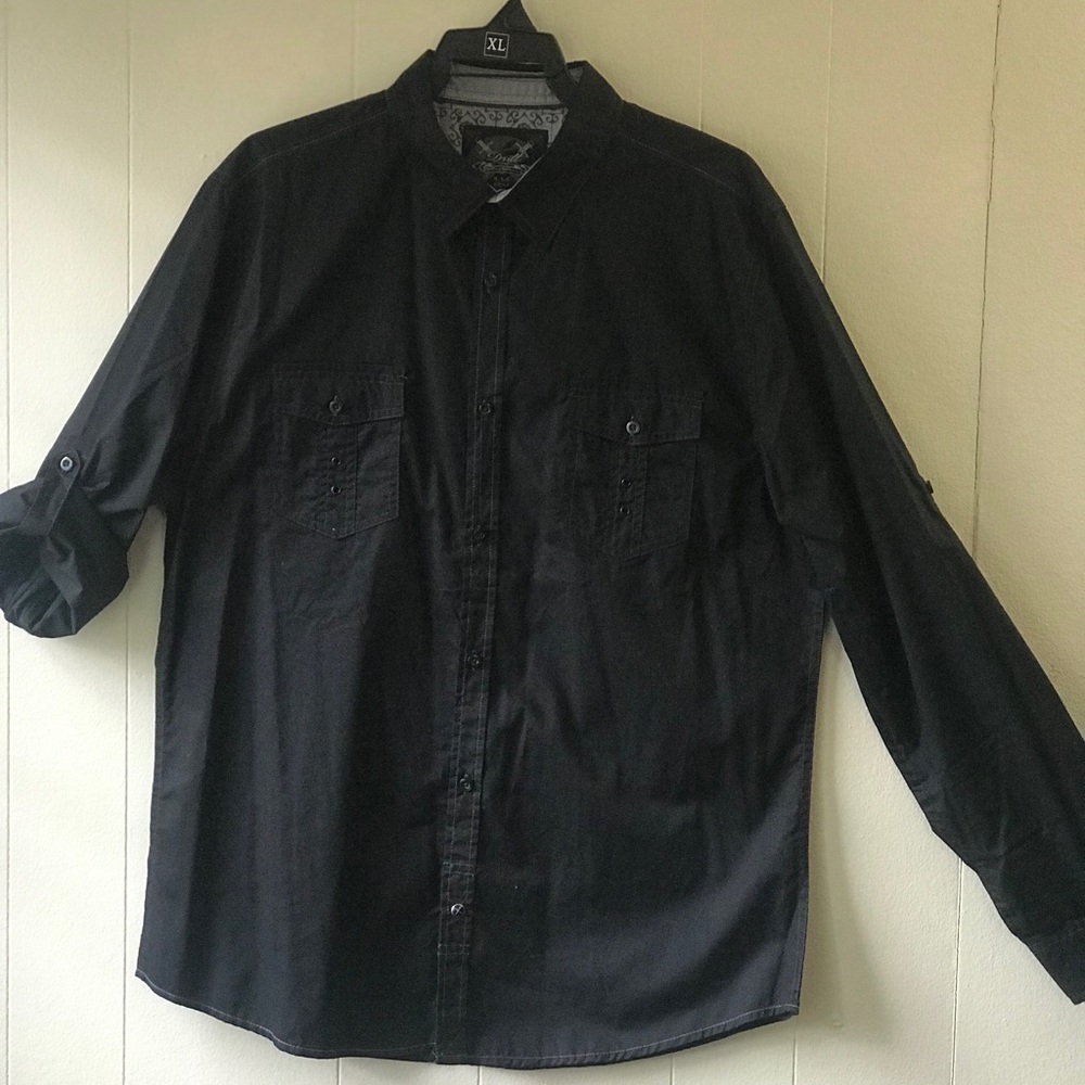 SLIM FIT SIZE XL! SOLID BLACK